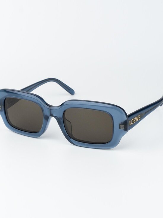 Loewe Women Sunglasses Blue Brown Rectangle LW40158F SLIM 84E NEW AUTHENTIC main image 8